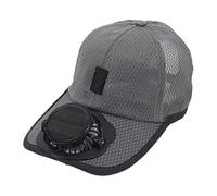 Solar Fan Hat, Sun Hat with Solar-Powered Cooling Fans, Breathable Mesh Cap, Heat-Reducing Design, for Outdoor Work Gardening Hiking Construction Beach Sports Use Adjustable, A Size Fits All