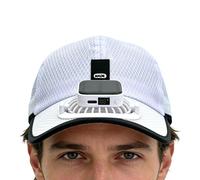 Solar Fan Hat - Sun Protection USB Charging Cap - Wide Brim Solar Fan Cap - for Outdoor Beach Summer Camping Hiking Golf Gardening Work