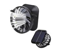 Solar Fan Hats Replacement, Lightweight Cooling Parts, Quiet Solar Fans Hat Accessory for Outdoor Travel, Swimming Fishing Beach Use, Hands-Free Airflow During Summer Heat