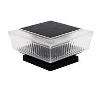 Solar Fence Light, Waterproof Solar Garden Light, Energy-Efficient Lamp For Post, Driveway, Patio, Porch, Staircase, Balcony, Gate, And Backyard Use, White & Warm Lights