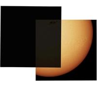 Solar Filter Sheet 100 x 100 mm for Telescopes, Binoculars & Cameras - DIY Solar Film for Sun, Sunspot & Eclipse Viewing - Absolute Eclipse, OD 4.8, ISO 12312-2 Tested