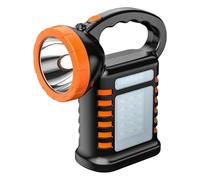 Solar Flashlight - USB Rechargeable Lantern for Outdoor Use | Waterproof LED Work Light with Portable Build, Camping Accessory with Bright Illumination for Backpacking and Construction