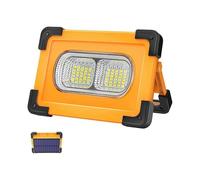 Solar Floodlight 100W Rechargeable LED Floodlight 4 Modes Super Bright Work Light Portable LED Floodlight with Solar Powered Jobsite Lamp for Building
