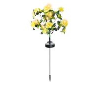 Solar Flower Lights Graveside - Light Up Flowers for Grave Decor | Memorial Garden Decor, Multi Color LED Artificial Flowers, Waterproof Solar Lawn Lights with Auto On Off for Patio, Yard, Porch