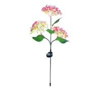 Solar Flower Lights - LED Fairy Waterproof Lamp, Outdoor Decorative Lantern, Silk Cloth Design | Beautiful Landscape Ambiance, Yard Patio Lawn Walkway Garden Party Exterior Illumination Stake Lights