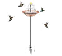 Solar Fountain Bath, Bluebird Water Container, Garden Hummingbird Gear with Smart Style, Utility Aid for Daily Flow, Fountain Mate, Bird Aid for Homeowners Nature Lovers Backyard Deck 660g