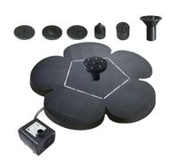 Solar Fountain Bird Bath - Standing Flower-Shaped Water Feature, Solar Powered Birdbath Waterfall, Decorative Garden Accessory For Patio, Backyard, Deck, Yard And Landscape Water Bird Attraction