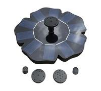 Solar Fountain for Bird Bath | Flower-shaped Floating Pump | with 4 Nozzles Solar Powered Water Fountain | for Garden Villa Landscape Pond Outdoor Backyard