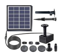Solar Fountain Pump, Outdoor Water Feature, Floating Bath Sprayer 6v 2w Power System, for Garden Patio Yard Backyard Deck Pool Ponds Planter Decor Landscaping Use 5.12 * 5.51inch