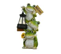 Solar Frog Lantern, Garden Animal Light, Outdoor Path Lamp, Waterproof Yard Decor, Solar Powered Night Illumination for Patio Lawn Courtyard Pathway Waterscape Backyard Landscaping Use Outdoor Light