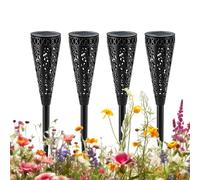 Solar Garden Lights - 4-Pack | Waterproof Ground Stakes, Decorative Project