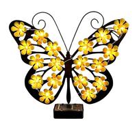 Solar Garden Lights, Metal Art Decor Lamp, Cute Waterproof Wall Hanging Light, Fence Pathway Porch Balcony Lighting, Yard Park House Decoration Use, Birthday Housewarming Party 9.84x9.05inch