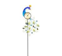Solar Garden Stake Lights, Decorative Waterproof Landscape LED Lamp, Built-In Temperature Display, Auto On/Off Light Sensor for Walkway, Lawn, Balcony, Yard, Driveway, 106x31x5cm