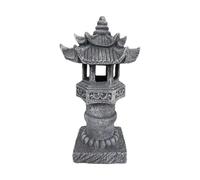 Solar Garden Statues 12 Inch Resin - Zen Pagoda Waterproof Decorative Zen