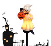 Solar Halloween Ghost Lights - Spooky Garden State Decor, Figuras Luminosas para Exteriores | Acentos Paisajísticos Infestados para Iluminación Inquietante.