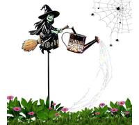 Solar Halloween Witch String Lights - Colorful Light For Lawn Decor