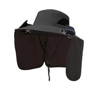 Solar Hat - Cooling Fans for Gardening Comfort | UV Blocking Breathable Headgear with Twin Sun Powered Air Units & Foldable Brim Design for Hiking Adventures, Fishing Trips, Beach Relaxation