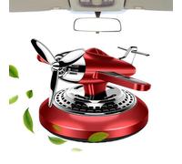 Solar Helicopter Air Freshener, Aromatherapy Ornament with 2 Modes, Helicopter Natural Perfume Freshener for Car Interior Accessories in Cars, Sedans, Pickups