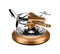 Solar Helicopter Air Freshener - Solar Powered 2 Modes Day Night | Helicopter Car Diffuser Natural Plant Extracts Long Lasting | For Cars Sedans Pickups Dashboard Decor Calming Red Blu