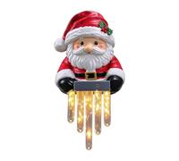 Solar Icicle Light - Winter Glow Decor | Outdoor Railing Accent | 8.66 x 4.33 x 3.15 pulgadas, diseño de resina, peso de 260 g, carga solar con 7-8 horas de iluminación para porches y
