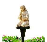 Solar Jesus Garden Statue - LED Lighted Stake, Holiday Outdoor Decoration