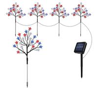 Solar Landscape Lighting - Impermeable al aire libre Garden Decor Set de 5, Auto On Off Solar Powered Stake Lights, Decorative Pathway Yard Driveway Backyard Lighting for Home Landscaping Use