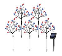 Solar Landscape Lighting, Set of 5 Waterproof Outdoor Pathway Lights for Garden Yard Driveway Backyard, Auto On Off Sensor with Energy Saving Solar Power, Decorative Lawn Lighting for Home Use