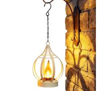 Solar Lantern Lights | Impermeable Retro Hollow LED Flame Garden Decor