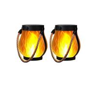 Solar Lanterns Lights Flickering Flame Garden Lights