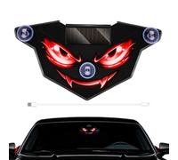 Solar LED Car Warning Light, Dynamic Eye, Suction Cup, Type C | Solar and Type C Charging, Dynamic Eye Effect, Suction Cup Mount Cars and Motorcycles