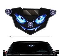 Solar LED Car Warning Light, Dynamic Eye, Suction Cup, Type C | Solar and Type C Charging, Dynamic Eye Effect, Suction Cup Mount Cars and Motorcycles
