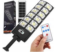Solar LED Farola 1700W Lámpara Exterior Mando a Distancia IP65 Sensor Jardín