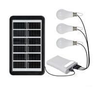 Solar Led Light Set Con 2.8m Cable Ipx6 Impermeable Linterna Colgante Para Camping Para Jardín al aire libre Multi dispositivo Carga Power Bank Blanco (Blanco)