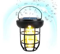 solar light - 21cm led camping lantern, weatherproof yard lamp | durable sun-charged garden decoration for outdoor pathway lighting and nighttime home events
