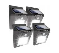 Solar Light Outdoor, 4 Pieces 20 LED Solar Garden Light with Motion Sensor, IP65 Waterproof 3 Modes Wireless Security Wall Light for Garden, Yard, Gar