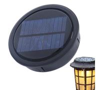 Solar Light Replacement Top, 10,5 cm LED Decorative Replacement Part, Durable Solar Lantern Lid for Garden, Waterproof Outdoor Lighting Component with Modern Style, Top for Patio Deck and Fence