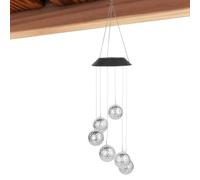 Solar Light Wind Chimes, Waterproof Decorative Outside Windchimes | Led Wiind Chimess | Winds Chiimes For Balcony Winds Chiimes | Solar Powered Light Up Wind Chimes For Garden, Patio, Yard