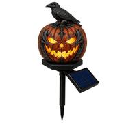 Solar Lights Outdoor Halloween Pumpkin, Design Waterproof Yard Decoration