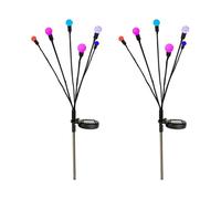 Solar Lights Outdoor Ip65 Waterproof Solar Stake Light Swaying When Wind Blows for Landscape Lawn Wedding Christmas Deco2pcs