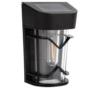 Solar Lights Outdoor, Led Wall Sconce Solar Light, Garage Wall Mount Solar Lantern, Solars Powered Wall Sconce Lamp 13.3x8.5x5.8cm for Porch, Patio, Cerca, Outdoor, Black Color