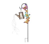 Solar Lights Outdoor - Metal Ground Mounted Landscape Lantern | Waterproof Solar Watering Can Light for Garden Decor | Use for Yard Patio House Porch Lawn Backyard Outdoor Easter Holiday Decoration