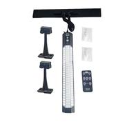 Solar Lights Outdoor, USB recargable LED, control remoto, diseño impermeable, luz solar operada, ideal para barn, jardín, garaje, cerca, parking, porch