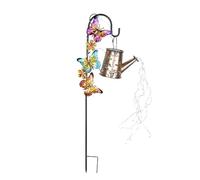 Solar Lights Outdoor - Watering Can Shape Landscape Lantern | Iron And ABS Material With Polysilicon Solar Panel, Waterproof Light For Yard Outside Patio House Porch Lawn Backyard Easter Decor