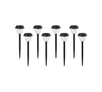 Solar Lights Outdoor Waterproof 8 Pack, Faster Charge Solar Lights for Outside with Vibrant Mandala Pattern Warm Light