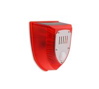 Solar Motion Sensor Outdoor Alarm Light, Dog Barking and Gun Sound, 129db Loud Noise Maker