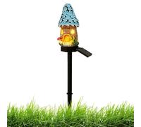 Solar Mushroom Lights For Outside - Waterproof Resin Garden Stake Lamp, LED Auto On Off Decoration, Solar Powered Landscape Accent, Charming Cottage Style Path Marker | For Yard Patio Walkway Lawn