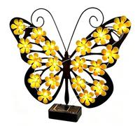 Solar Outdoor Wall Lights, Automatic Lighting Function, 25x23cm Weatherproof for All Season Use, Metal Art Decorative Design, Garden Lighting Fixture, Ideal for Yard Porch Fence Pathway Balcony Decor