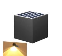 Solar Outdoor Wall Lights - Waterproof Lamp, Decorative Solar Wall Light for Landscape, Pathway, Fence, Patio, Porch, Backyard, Garden | Energy-Saving Outdoor Lighting for Home, Courtyard, Villa
