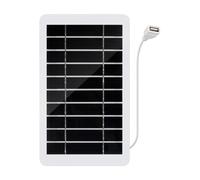 Solar Panel - 2 W Waterproof Energy Charging Board, 5 V Voltage Output Solar Power Module, Portable Sunlight Electricity Generator For Roof Boat Trailer Farm Camping Outdoor Off Grid Backup