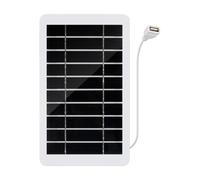 Solar Panel, 2w Waterproof Backup Charger, 5v Output Power Source for Off Grid Use, Interactive Sunlight Energy Supply to Boats, Trailers, Farms, Roof Units, Outdoor Camping 6.18x3.7x0.07 Inches